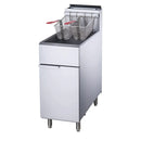 Zesto 50 lb. Natural Gas Commercial Deep Fryer 4 tube - 120,000 BTU
