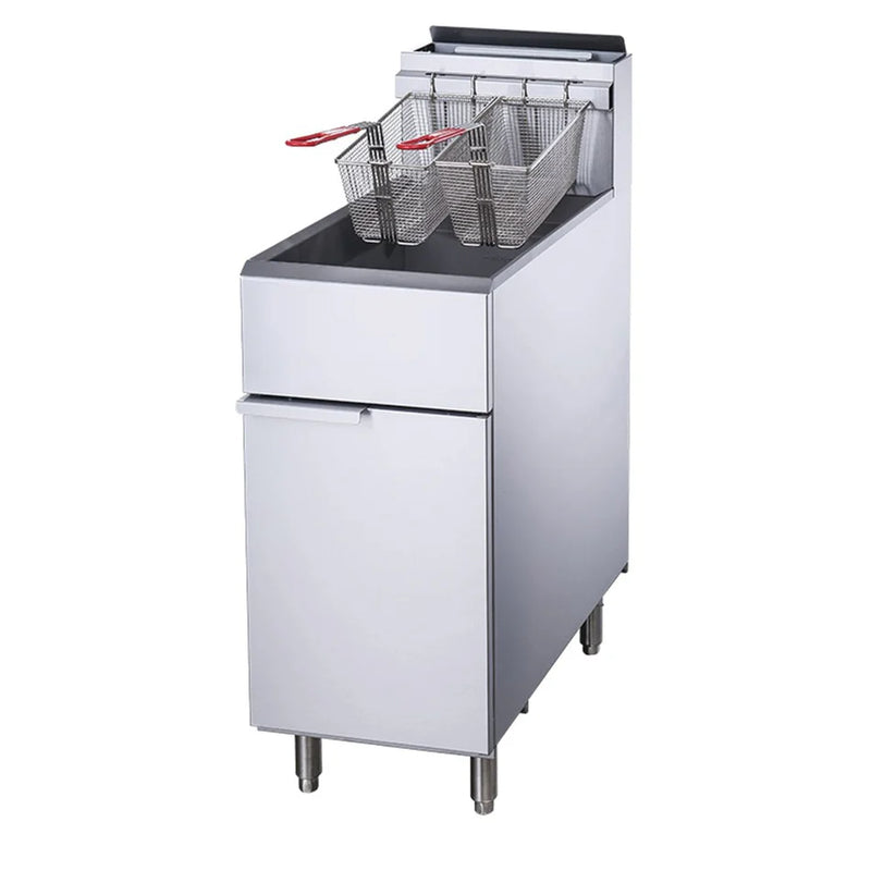 Zesto 50 lb. Natural Gas Commercial Deep Fryer 4 tube - 120,000 BTU