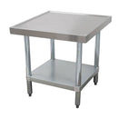 Advance Tabco MT-GL-303 36" Mixer Table w/ Galvanized Undershelf Base & Marine Edge, 30"D [Extended Lead Time 14+ days]
