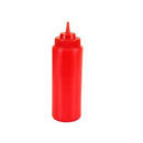 Thunder Group PLTHSB032RW 32 Oz Squeeze Bottle, Red (6/Pk)