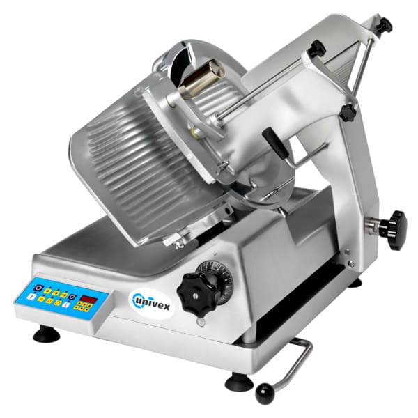 Univex 1000S Automatic Meat & Cheese Slicer w/ 13" Blade, Belt Driven, Aluminum, 1/2 hp [Usually ships within 1 - 3 business days]