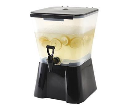 Winco PBD-3SK 3-gal Square Beverage Dispenser w/ Hingeless Cover