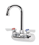 Krowne 10-400L Wall Mount Faucet 3-1/2" Gooseneck