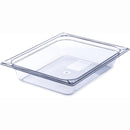 Carlisle 10220B07 1/2 Size 2.5" Deep Food Pan - Clear