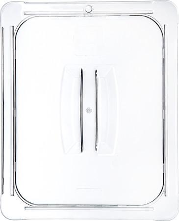 Carlisle 10230U07 1/2 Size Universal Lid with Handle Clear