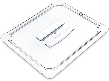 Carlisle 10230U07 1/2 Size Universal Lid with Handle Clear
