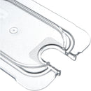 Carlisle 10337U07 1/9 Size Notched Universal Lid for Food Pan - Clear