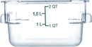 2 Qt Clear Square Food Storage Container (10720-07)