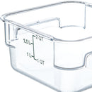 2 Qt Clear Square Food Storage Container (10720-07)