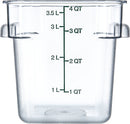4 Qt Clear Square Food Storage Container (10721-07)