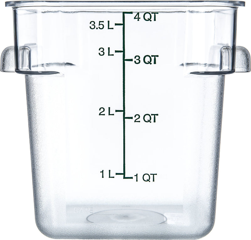 4 Qt Clear Square Food Storage Container (10721-07)