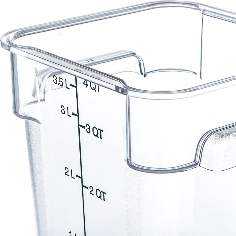 4 Qt Clear Square Food Storage Container (10721-07)