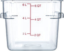 6 Qt Clear Square Food Storage Container (10722-07)