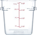 8 Qt Clear Square Food Storage Container (10723-07)
