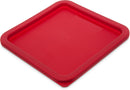 Carlisle 1074105 Red Lid For 6-8 Qt Square Containers