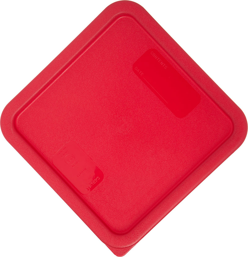 Carlisle 1074105 Red Lid For 6-8 Qt Square Containers