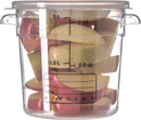 Carlisle 1076107 1 Qt Round Clear Container Storplus