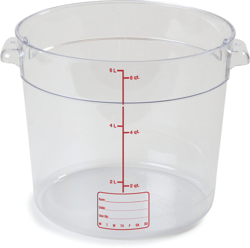 6 Qt Round Clear Container Storplus (10765-07)