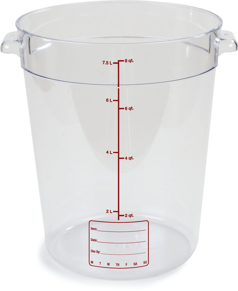 8 Qt Round Clear Container Storplus (10766-07)