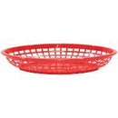 Tablecraft 1084R 11.75"X8-7/8" Oval Red Jumbo Basket