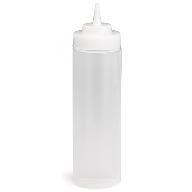 Tablecraft 12463C 24 Oz Natural Wide Mouth Squeeze Dispenser