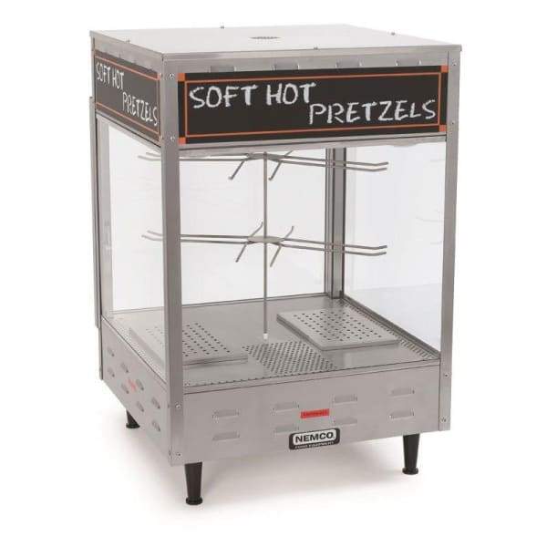 Nemco 6453 Revolving Pretzel Merchandiser - Thermostat Control, Illuminated, 33 7/8 x 22 1/4" [Usually ships within 1 - 3 business days]