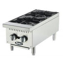 Atosa ACHP-12-2 12" Countertop 2 Burner Gas Hot Plate