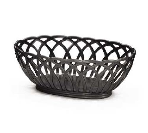 Tablecraft 1374BK 9" X 6.5" X 3.25" Oval Basket