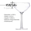 Carlisle 4950107 Astaire Stemware Martini 11 oz