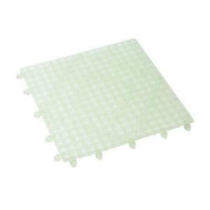 Winco BML-12C Clear 12" X 12" Interlocking Bar Mat