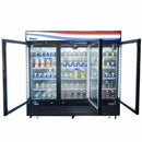Atosa USA MCF8724GR Glass 3-Door Merchandiser Refrigerator 69.54 cu. ft.
