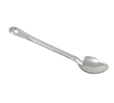 Winco BSOT-13 13" Stainless Steel Solid Basting Spoon