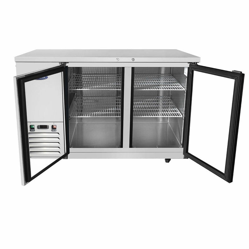 Atosa USA MBB59G 59 inch Glass Door Back Bar Cooler