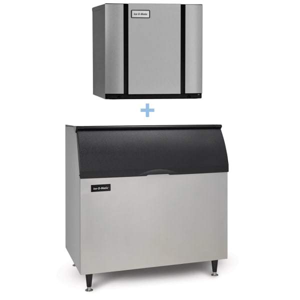 Ice-O-Matic CIM0836HA/B110PS 896 lb Half Cube Ice Maker w/ Bin - 854 lb Storage, Air Cooled, 208-230v/1ph [Usually ships within 1 - 3 business days]