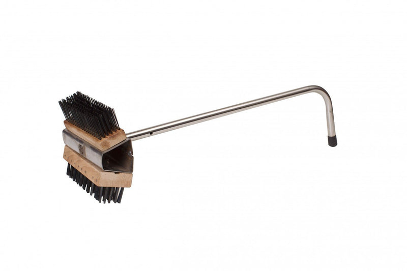 Winco BR-21 Heavy Duty Dual Headed Bristle and Steel Wire Grill Brush