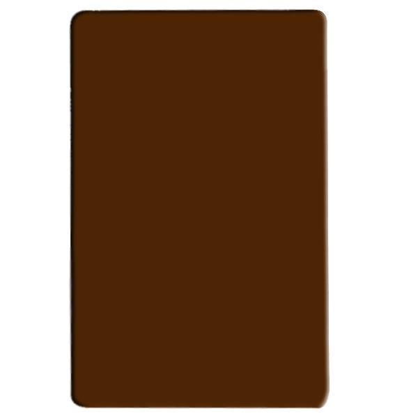 Thunder Group PLCB181205BR 18" X 12" X 1/2" Brown Rectangular Polyethylene Cutting Board