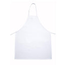 Winco BA-3226WH White Full Length Bib Apron
