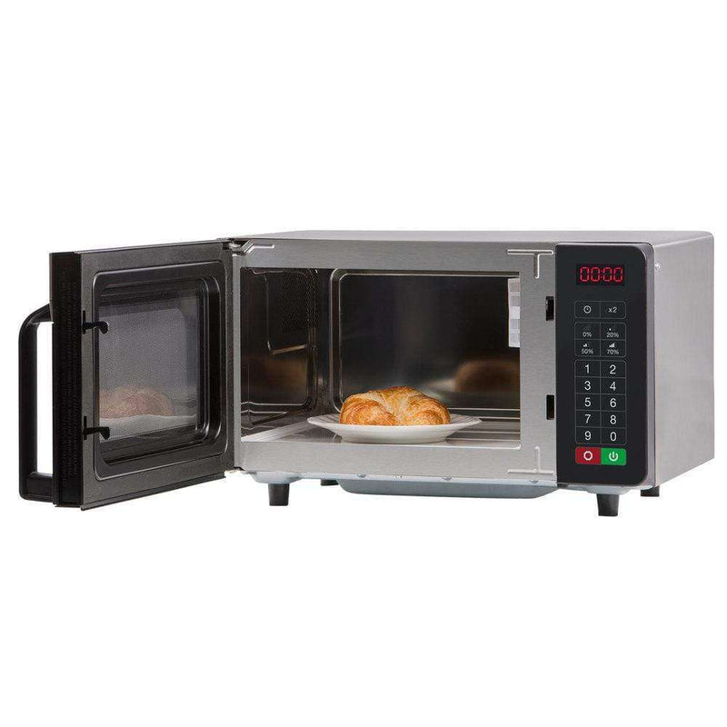 Amana RMS10TS Stainless Steel Commercial Microwave with Push Button Controls - 120V, 1000W