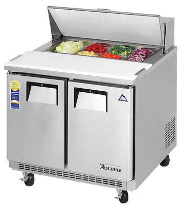 Everest EPBNSR2 36" Standard Top Sandwich Prep Table