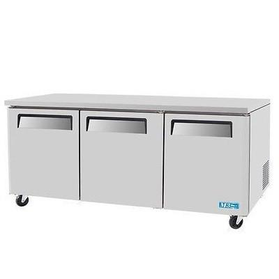 Turbo Air MUR-72-N 72" 3 Door Undercounter Refrigerator