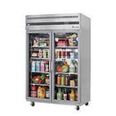 Everest ESGR2 49" Double Glass Door Reach-In Refrigerator