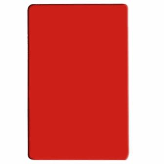 Thunder Group PLCB201505RD 20" X 15" X 1/2" Red Rectangular Polyethylene Cutting Board