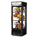 True One-Section Black Exterior Floral Merchandiser