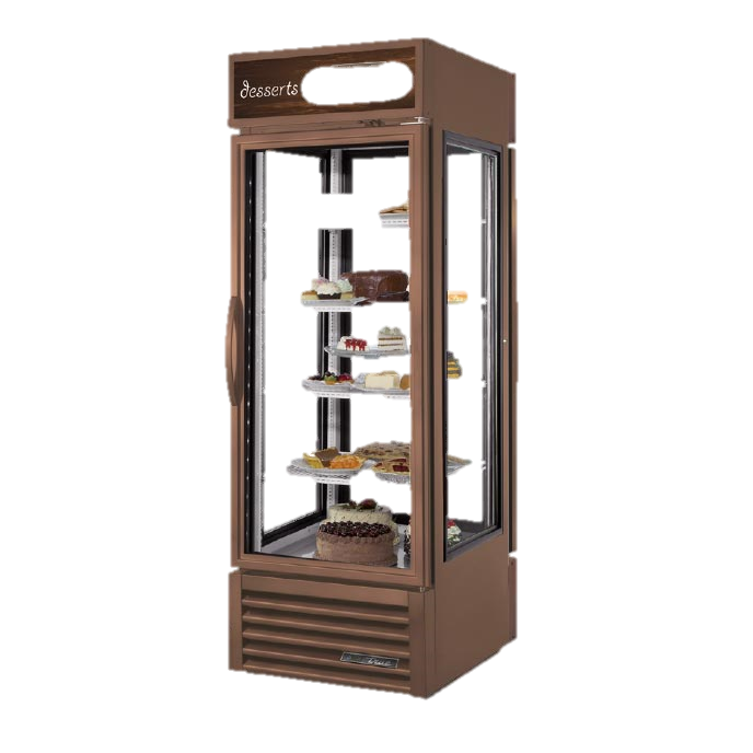 True Glass Side Pass-Thru One Section Specialty Merchandiser