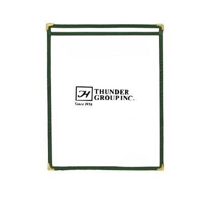 Thunder Group PLMENU-1GR Single Menu Cover, 81/2" X 11" Green