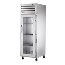 True Stainless Steel One-Section One Glass Door Reach-In Heated Cabinet