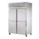 True Two-Section Four Stainless Steel Half Door Reach-In Heated Cabinet