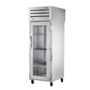 True One-Section One Glass Door Front & One S/S Door Rear Pass-Thru Heated Cabinet
