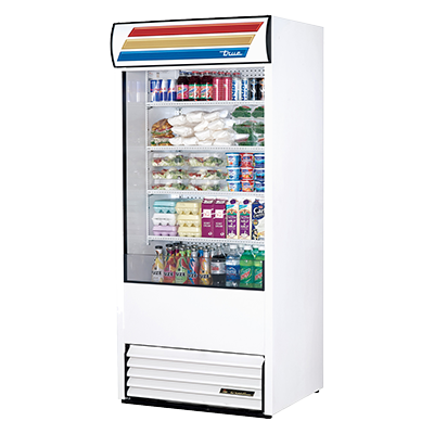 True Vinyl Exterior Vertical Air Curtain Merchandiser 36"W