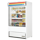 True Vinyl Exterior Vertical Air Curtain Merchandiser 48"W